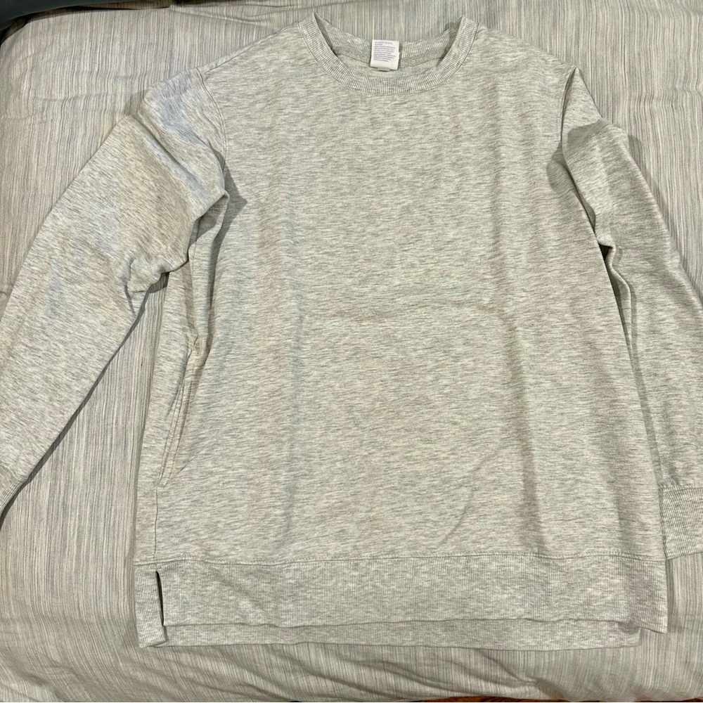 Stars Above Gray Crewneck with Pockets